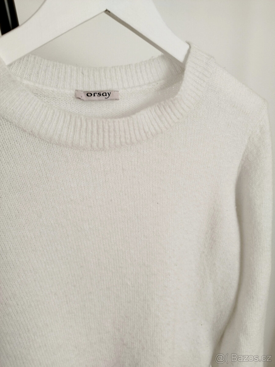 Bílý teplý svetr Orsay vel S (36) - 4