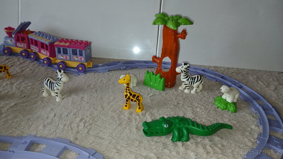 Vláček Hello Kitty se zvířátky dle fotek - 4