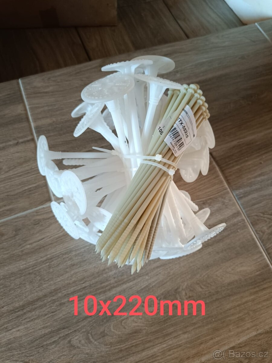 Prodám talířové hmoždinky 10x155 10x160 10x180 10x220 - 4