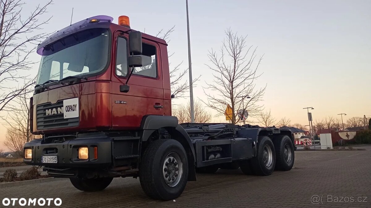 Sklápěč MAN 6x4 33.414 F2000 FE 410 Hákový nosič velká nosno - 4