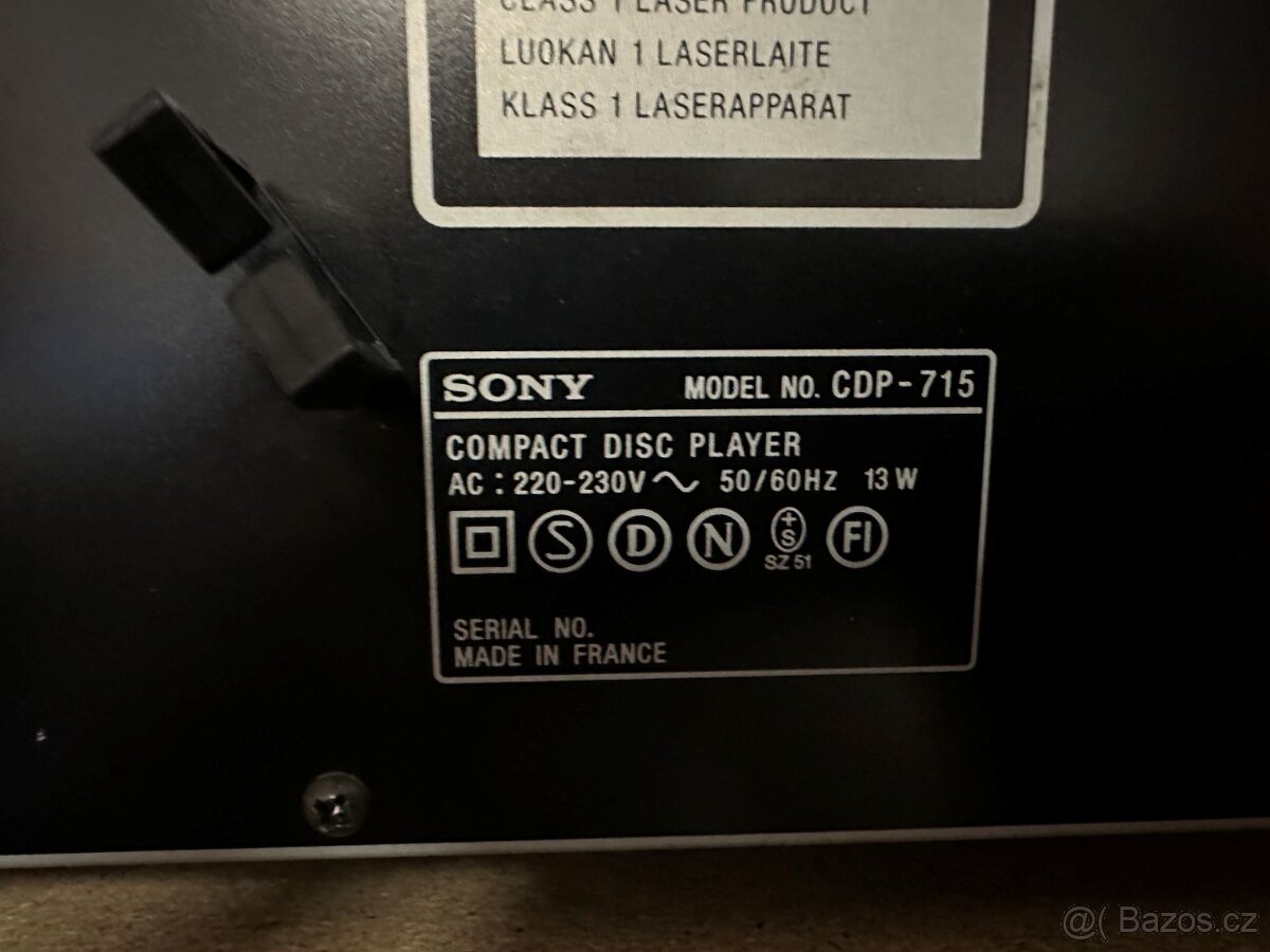 CD přehrávač Sony CDP-715 - 4