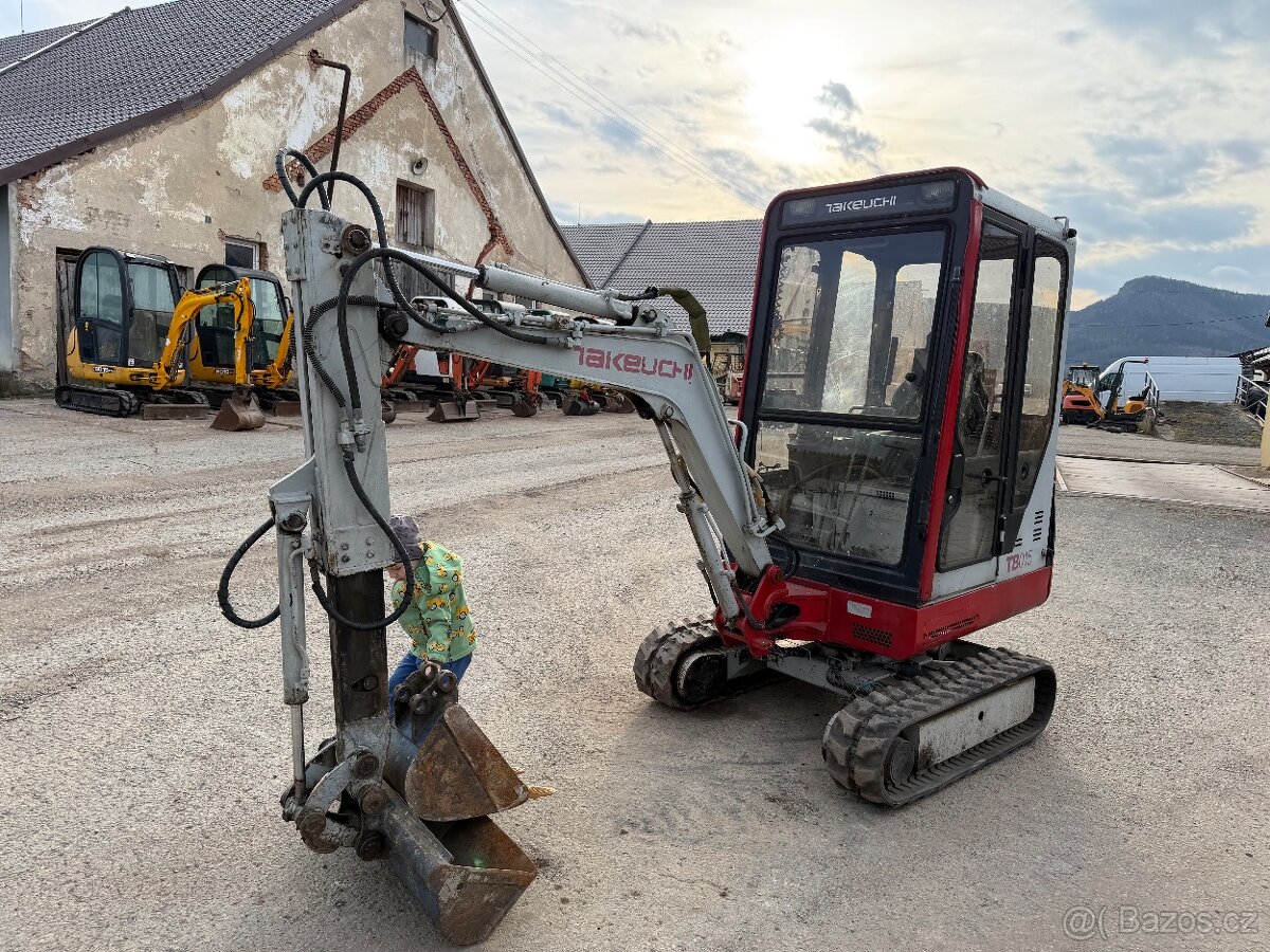 Minibagr Takeuchi Tb015 2001 2x lzice - 4