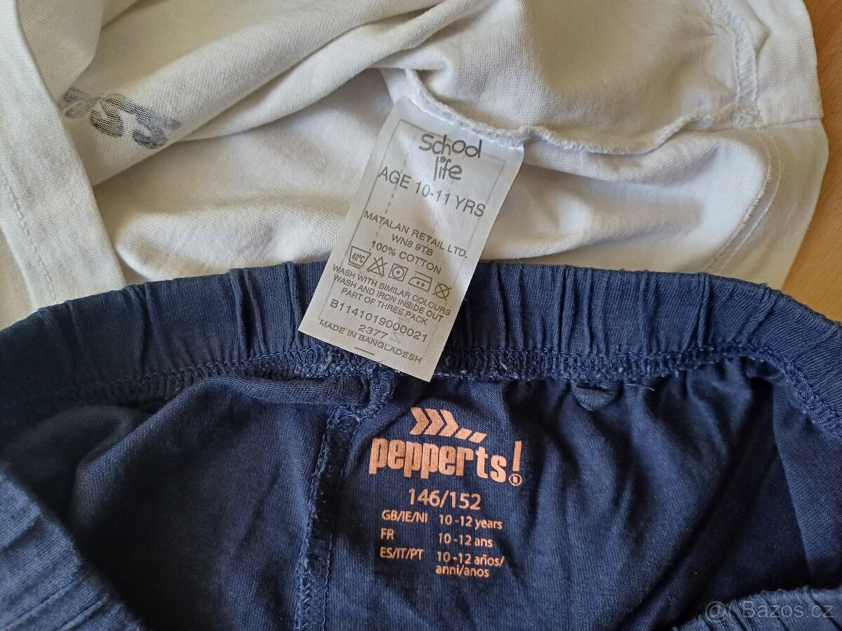 Pyžamko tričko a kraťasy vel. 146/152 - 4