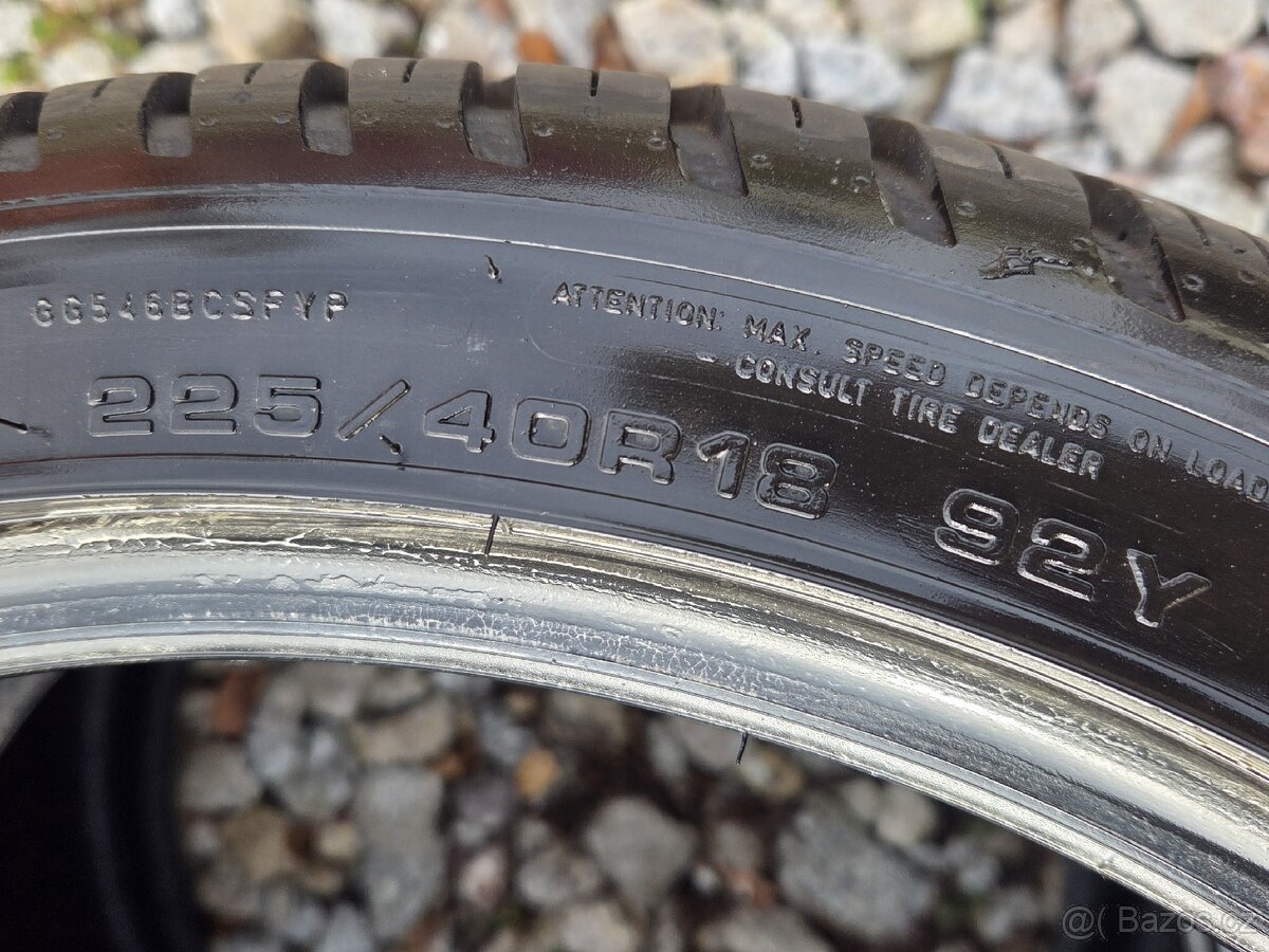 2ks pěkných celoročních pneu Goodyear 225/40/18 - 4
