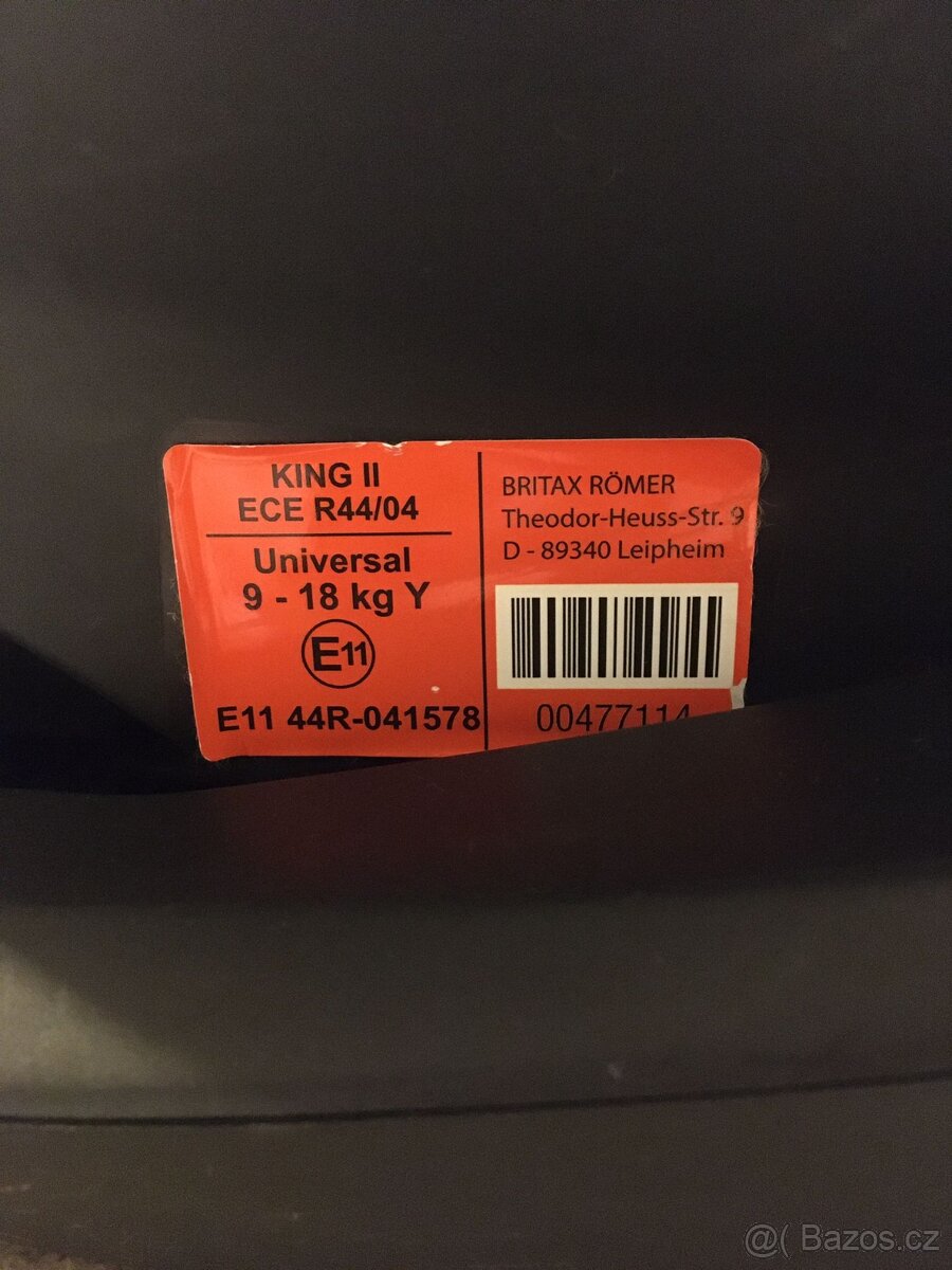 Auto sedačka Britax Römer KING II (9-18 kg) - 4