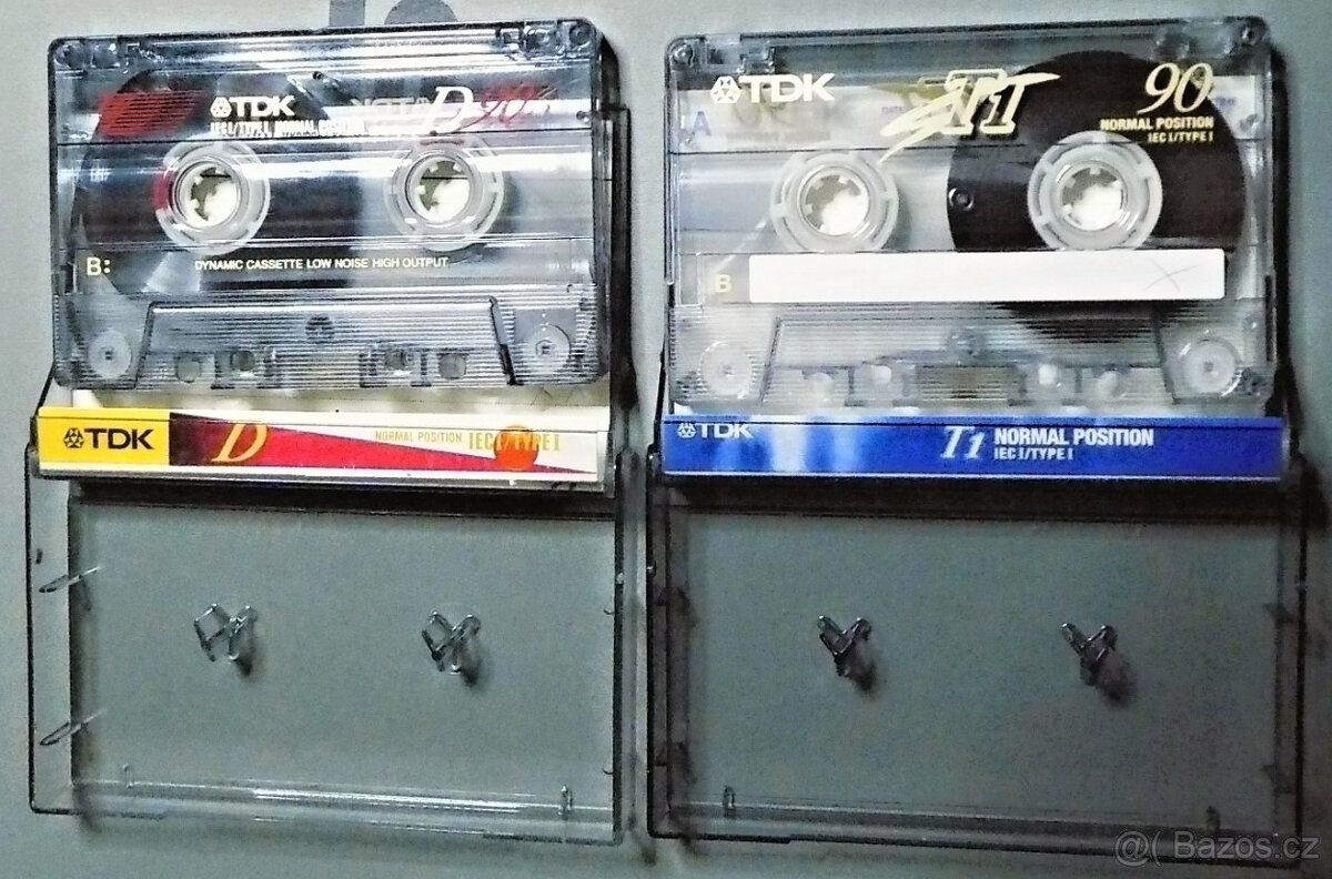 Prodám prázdné kazety MC, 2x BASF 90, 2x TDK 90 - 4