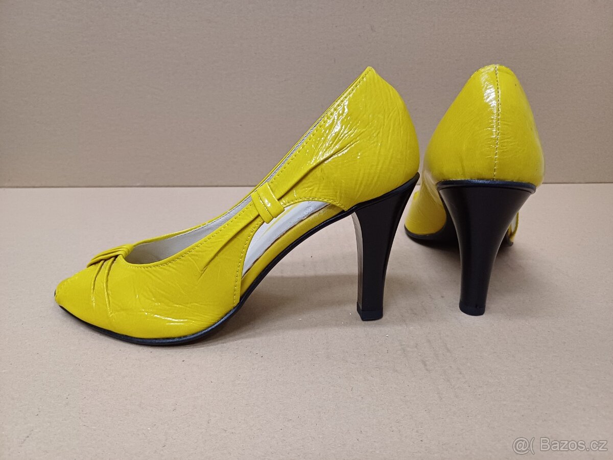 Žluté lodičky vel.36 - 4