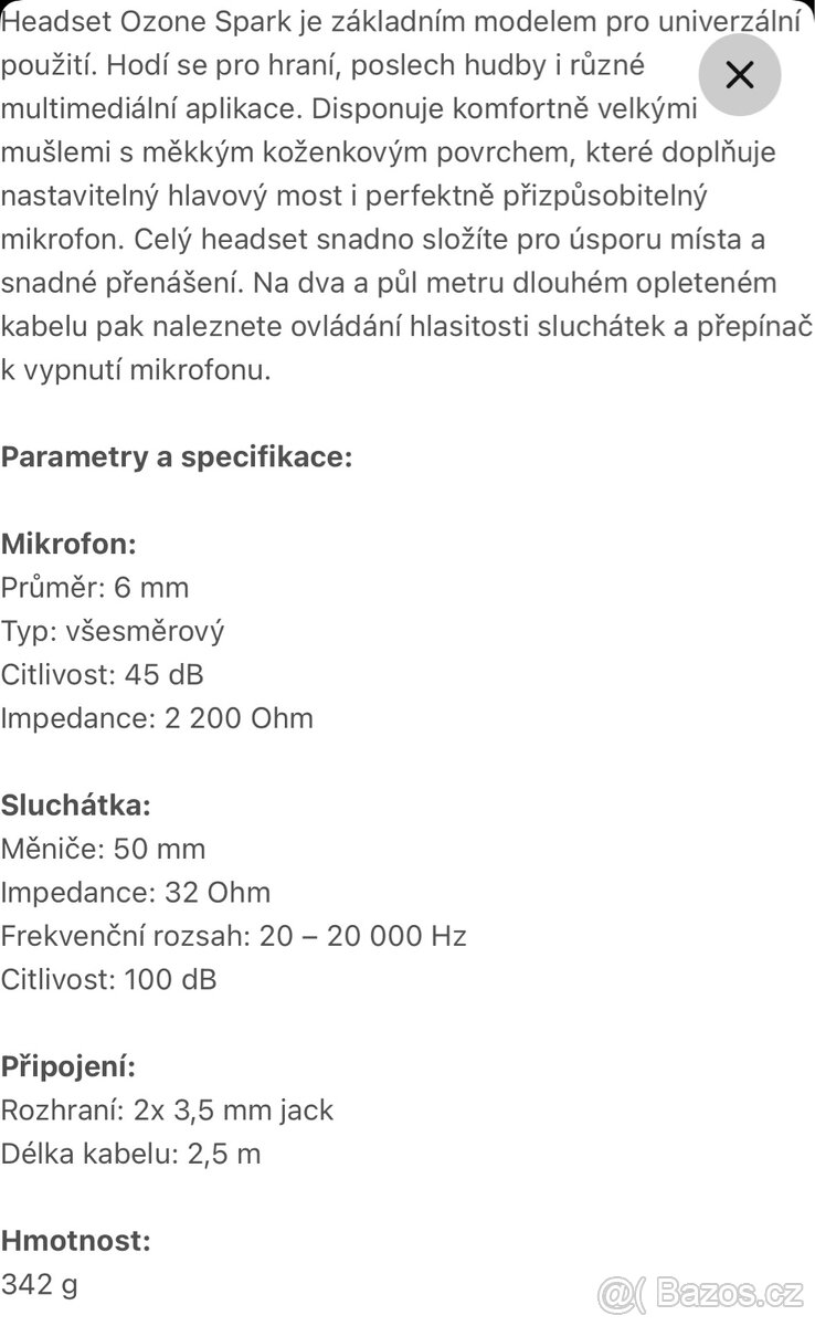 Herní sluchátka OZINE Spark Nové - 4