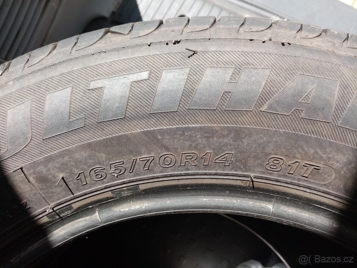 4xLETNÍ PNEU .165/70-14 FIRESTONE - 4