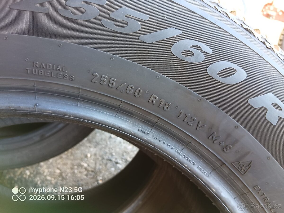 255/60/18 112v Pirelli - celoroční pneu 2ks - 4
