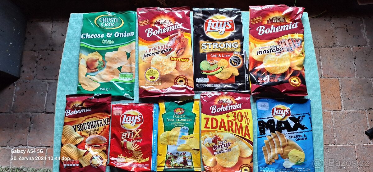 Staré sběratelské
prázdné Obaly od
brambůrků. - 4