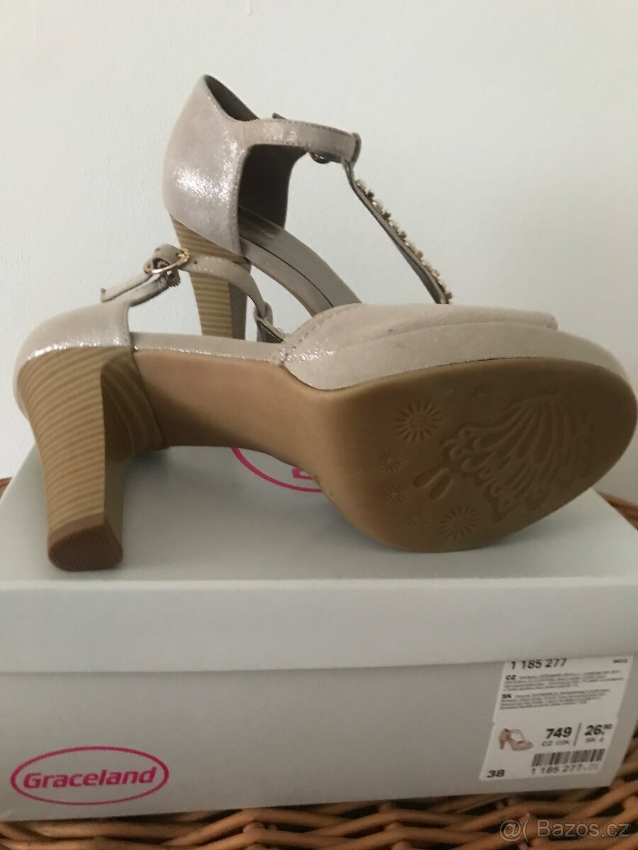 Letní páskové střevíčky 38 - 4