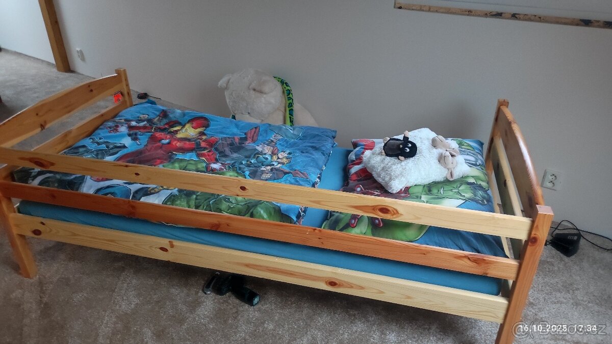 Postel 200x90 borovice - 4
