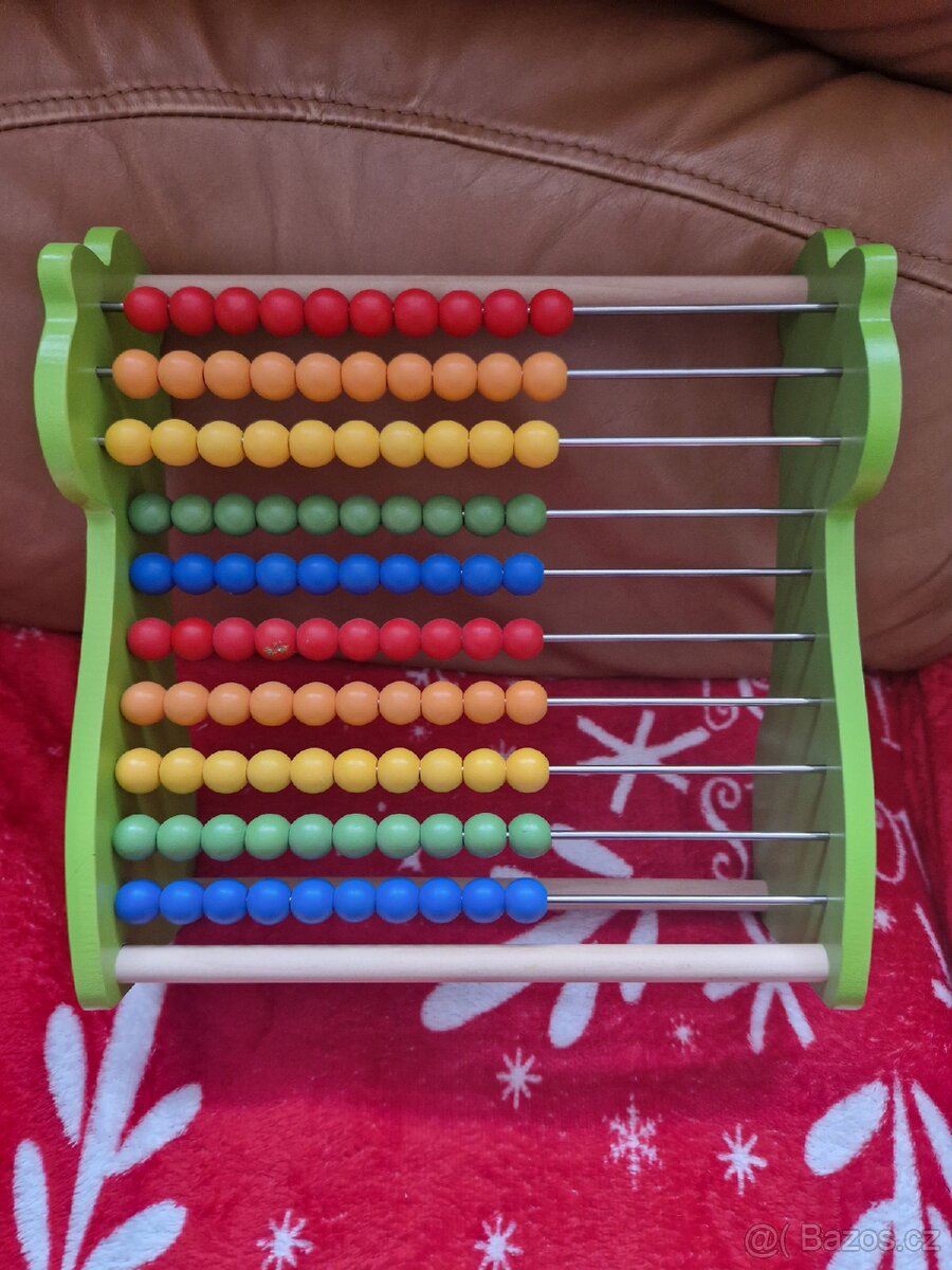 Dřevěné počítadlo žirafa - 4