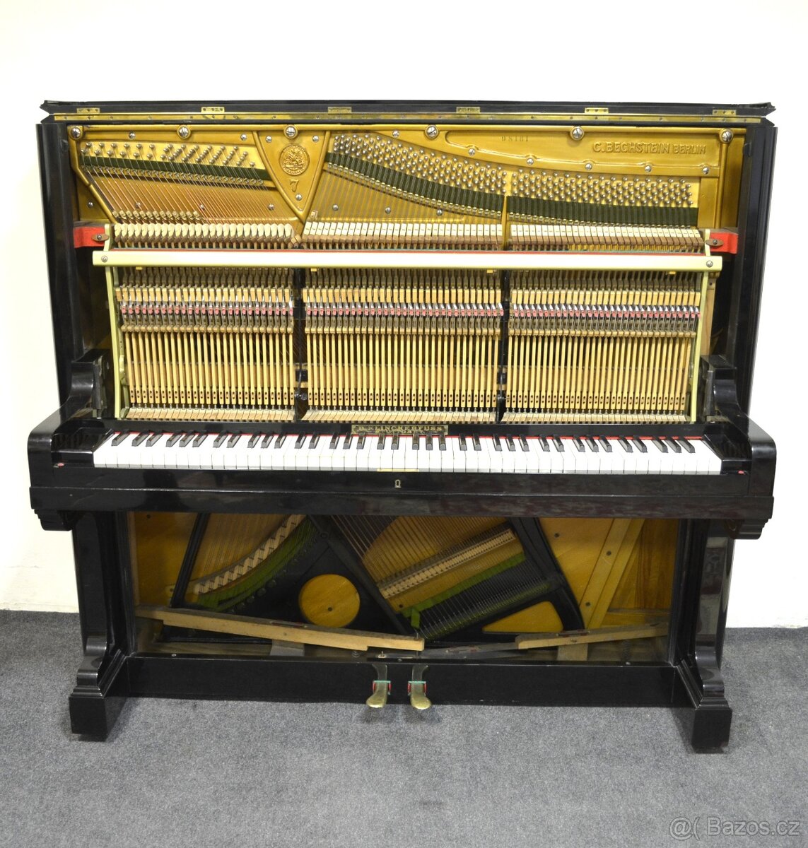 Koncertní pianino C.BECHSTEIN + židlička. ZÁRUKA. - 4