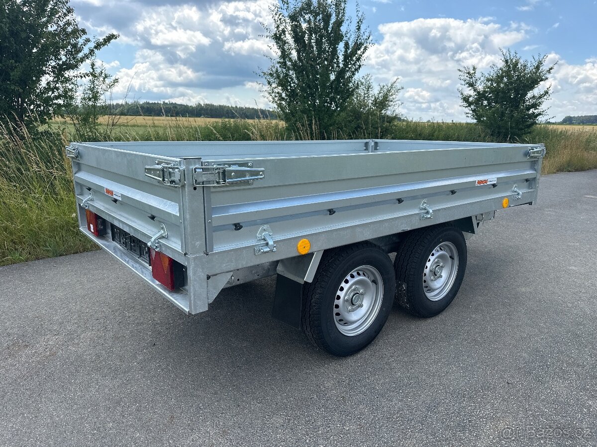 Přívěsný vozík hydraulický sklápěč KIPPER 257x148, 2700 kg - 4