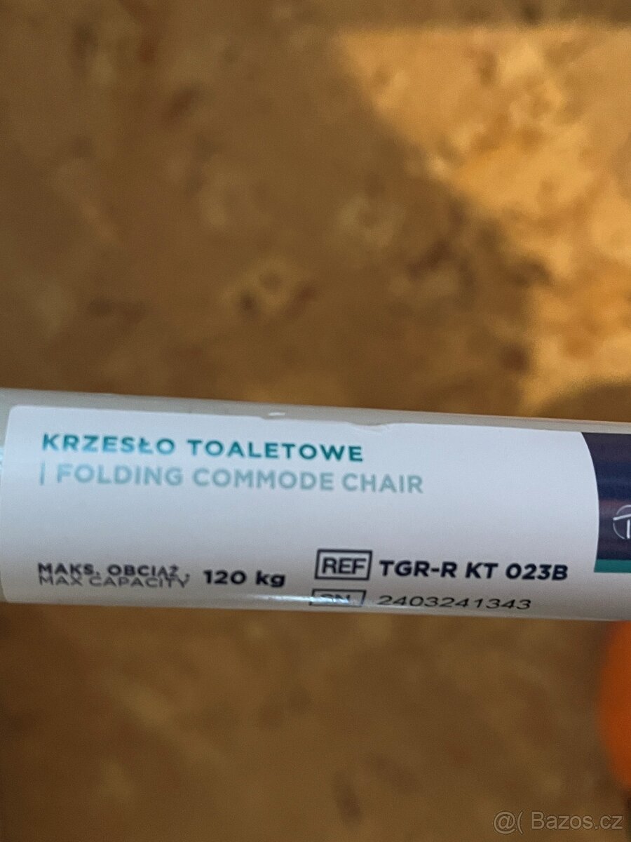 Skládací toaletni křeslo, WC zn.TIMAGO - 4
