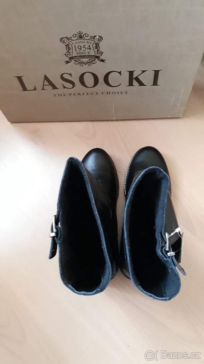 LASOCKI kozacky cerne, vel.37 - 4