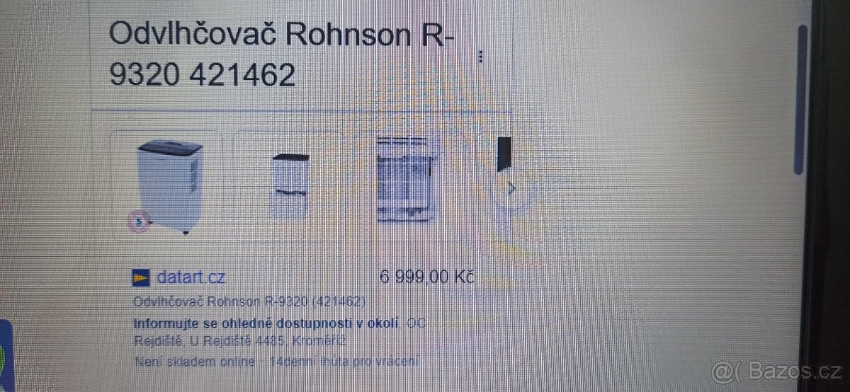 Odvlhčovač- Rohnson - 4