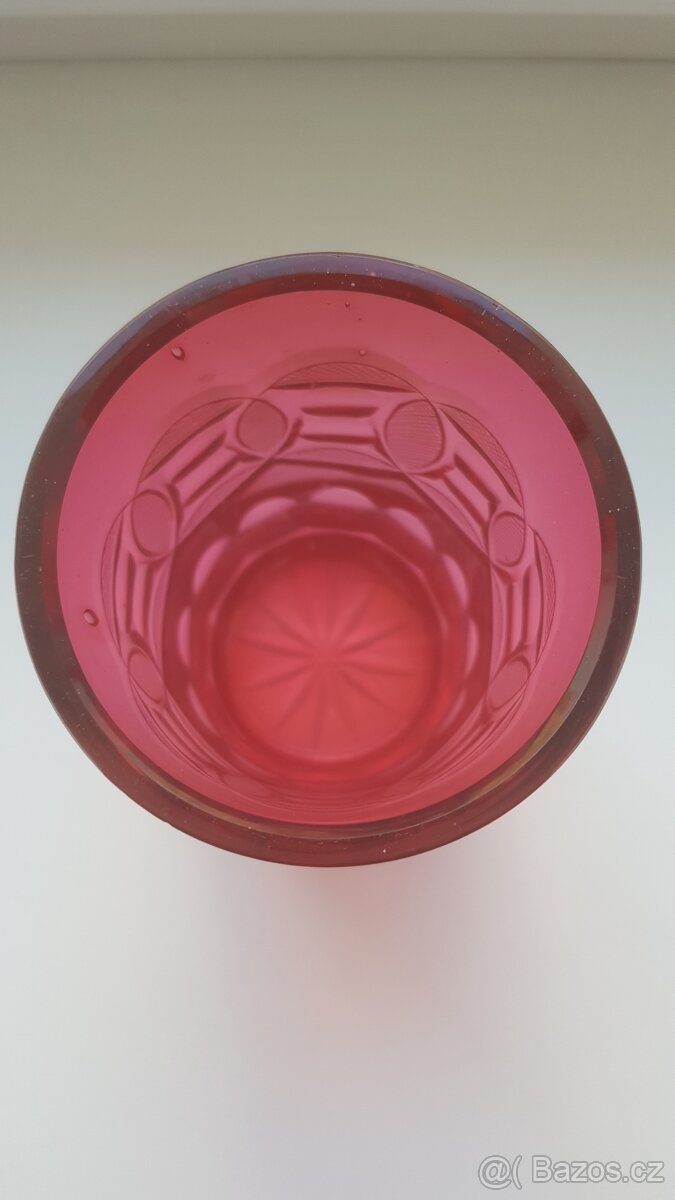 starožitná sklenice - Biedermeier - 4