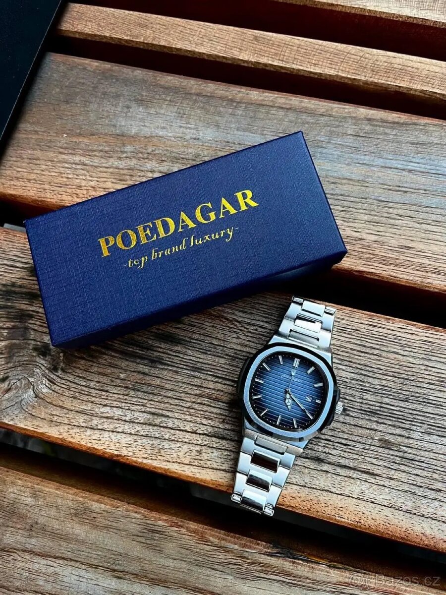 Pánské hodinky Poedagar – model Nautilus 41mm (Ocean Blue) - 4
