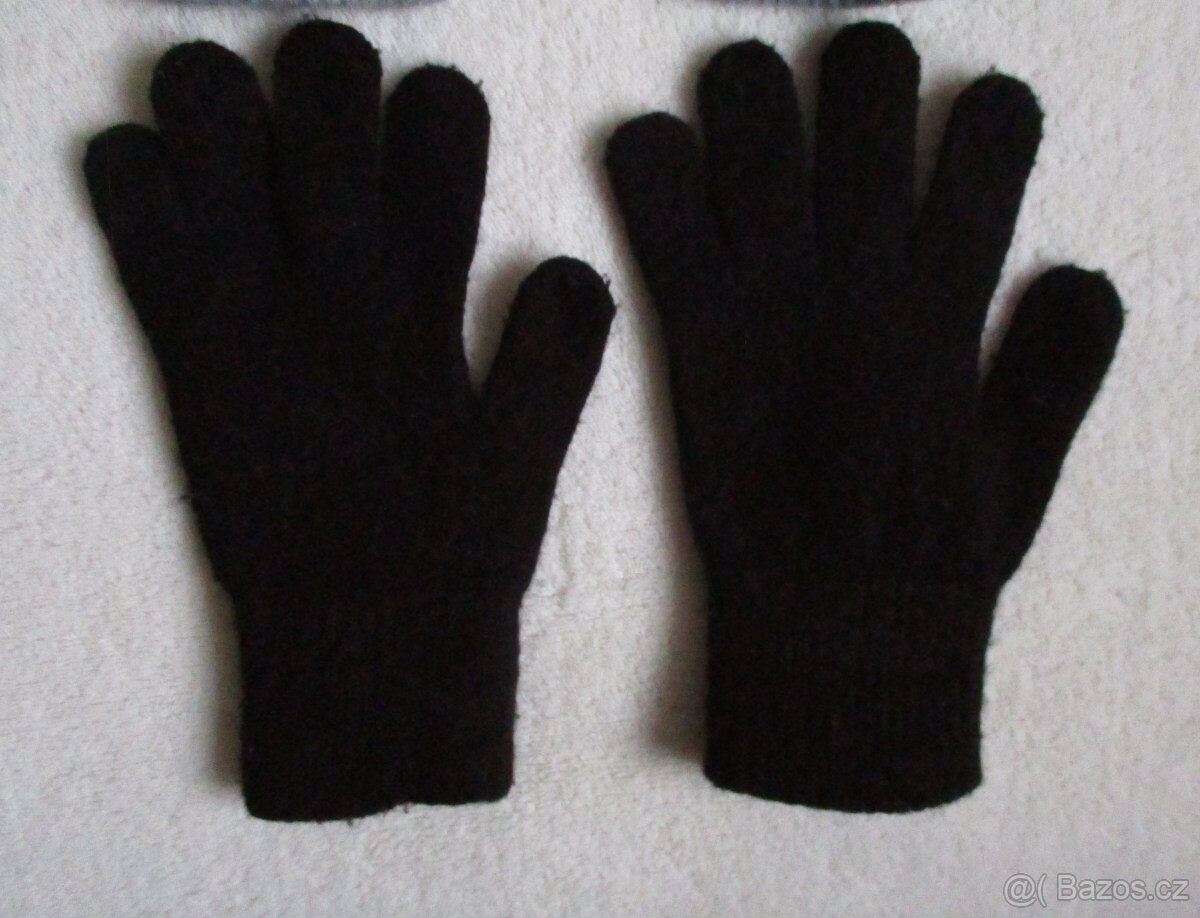 Dětské úpletové rukavice H&M set 3ks 8-14 let - 4