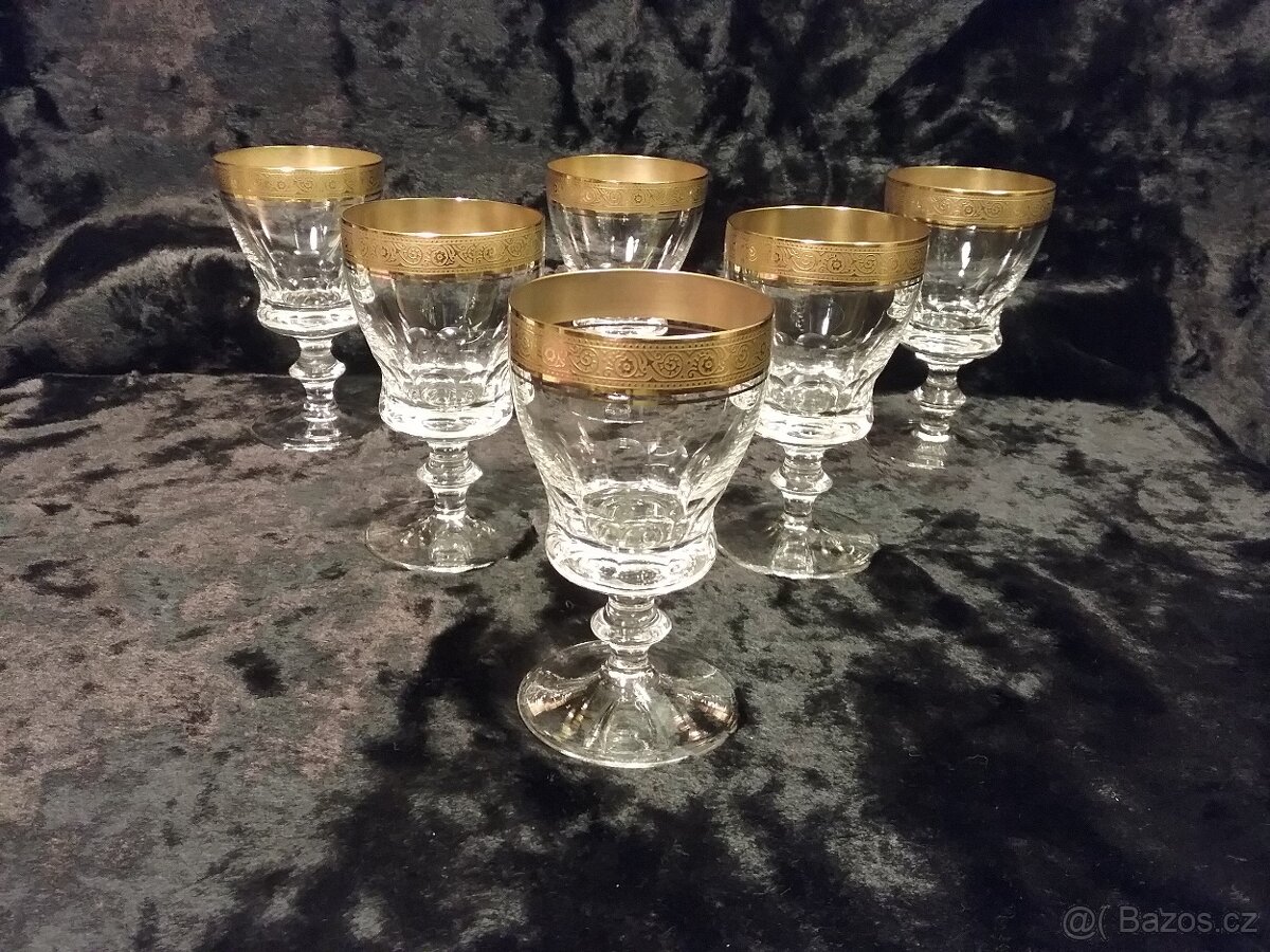 Krásné broušené skleňky Theresienthal - 4