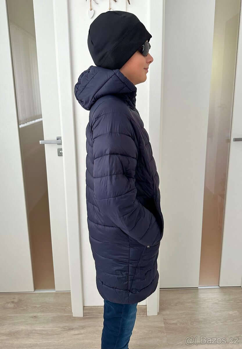 Dlouhá prošívaná bunda, kabát Zara 152 - 4
