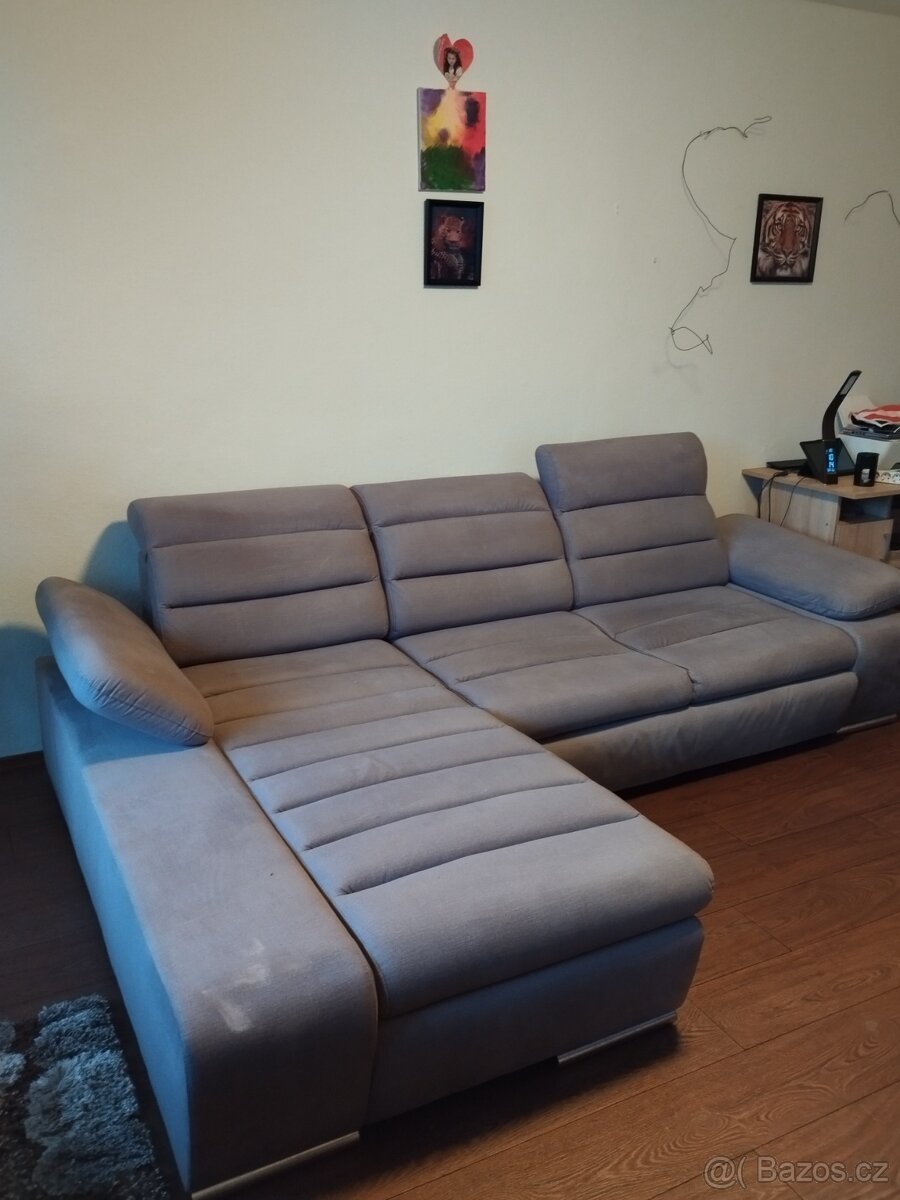 Rohová sedací souprava rozkládací - 4
