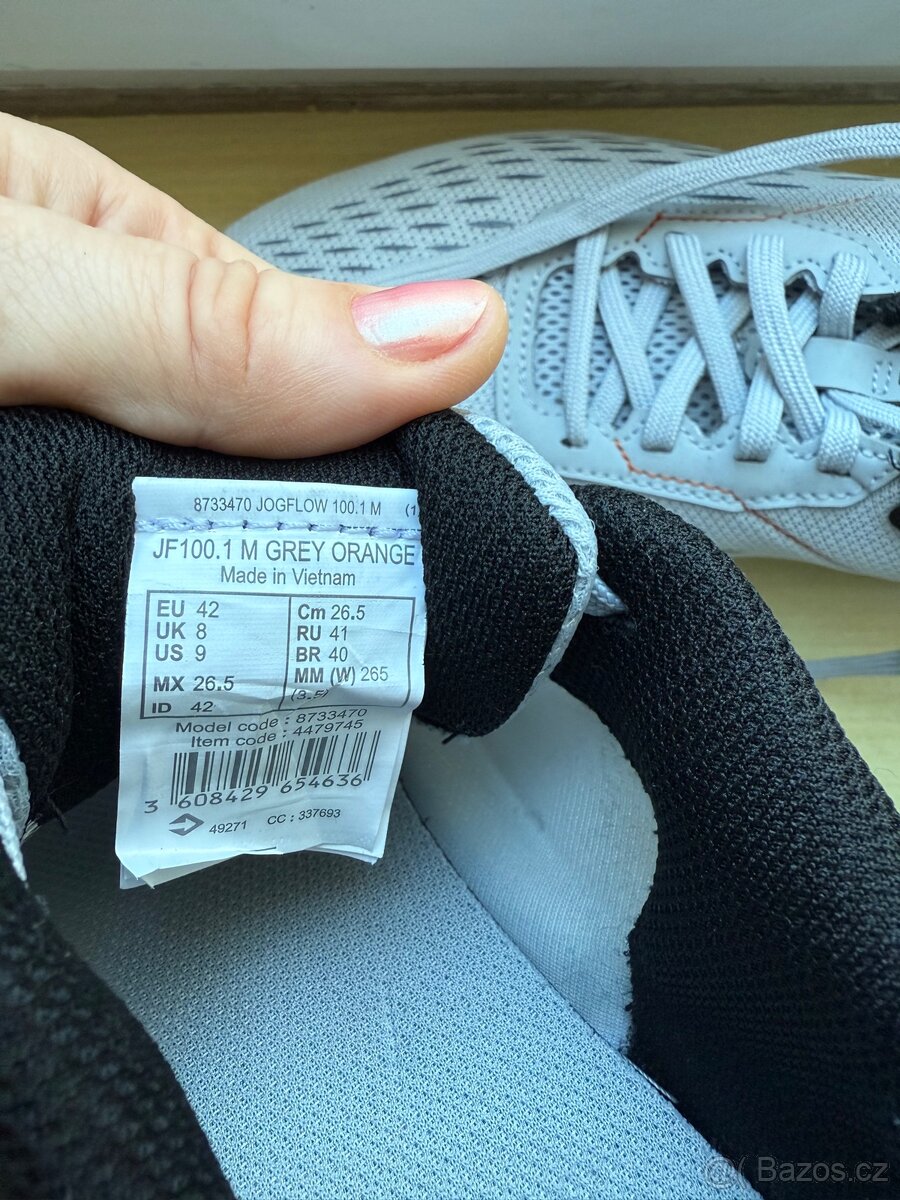 Decathlon Jogflow grey Orange, pánské běžecká EU42 - 4