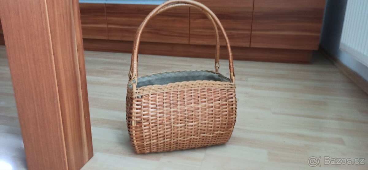 Proutěná retro kabelka - 4