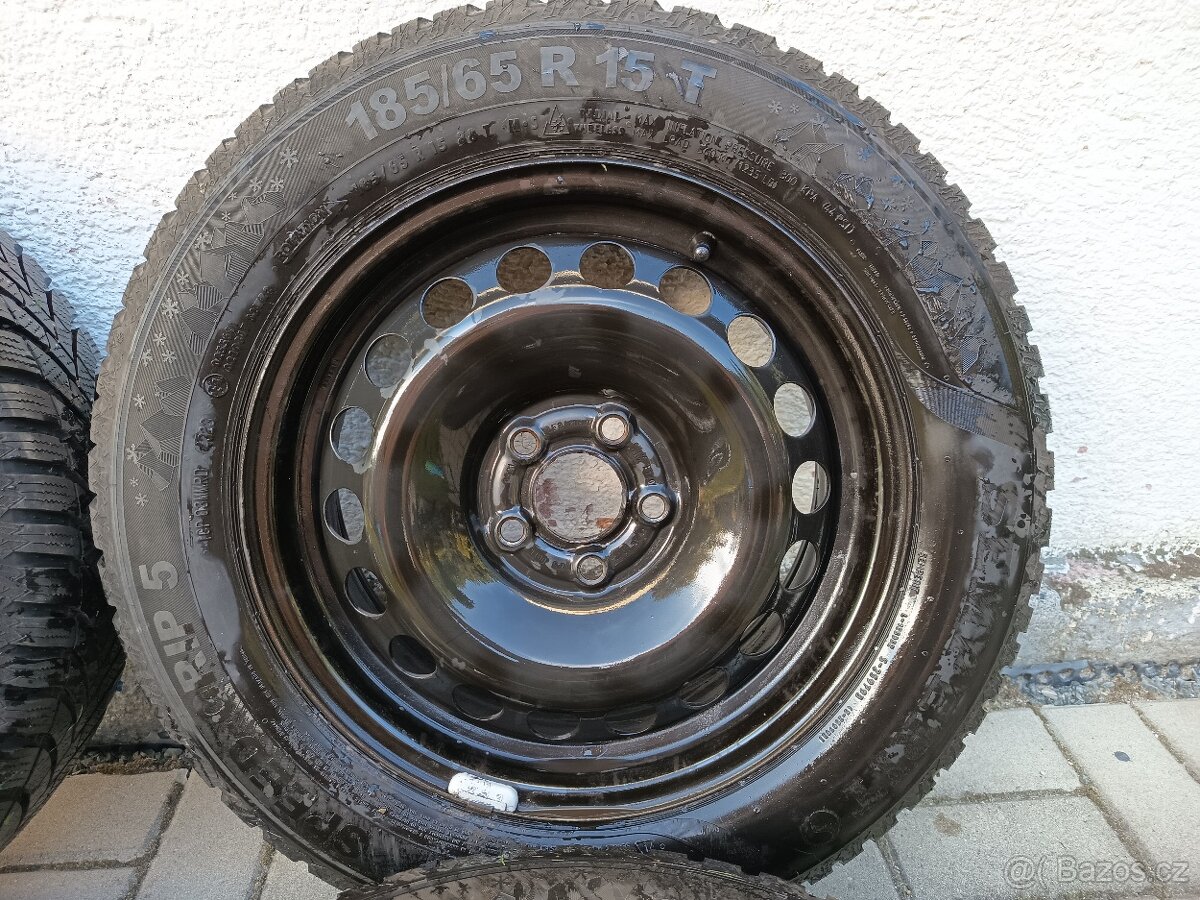 Fabia IV zimní kola 5×100 R15 – zánovní stav - 4