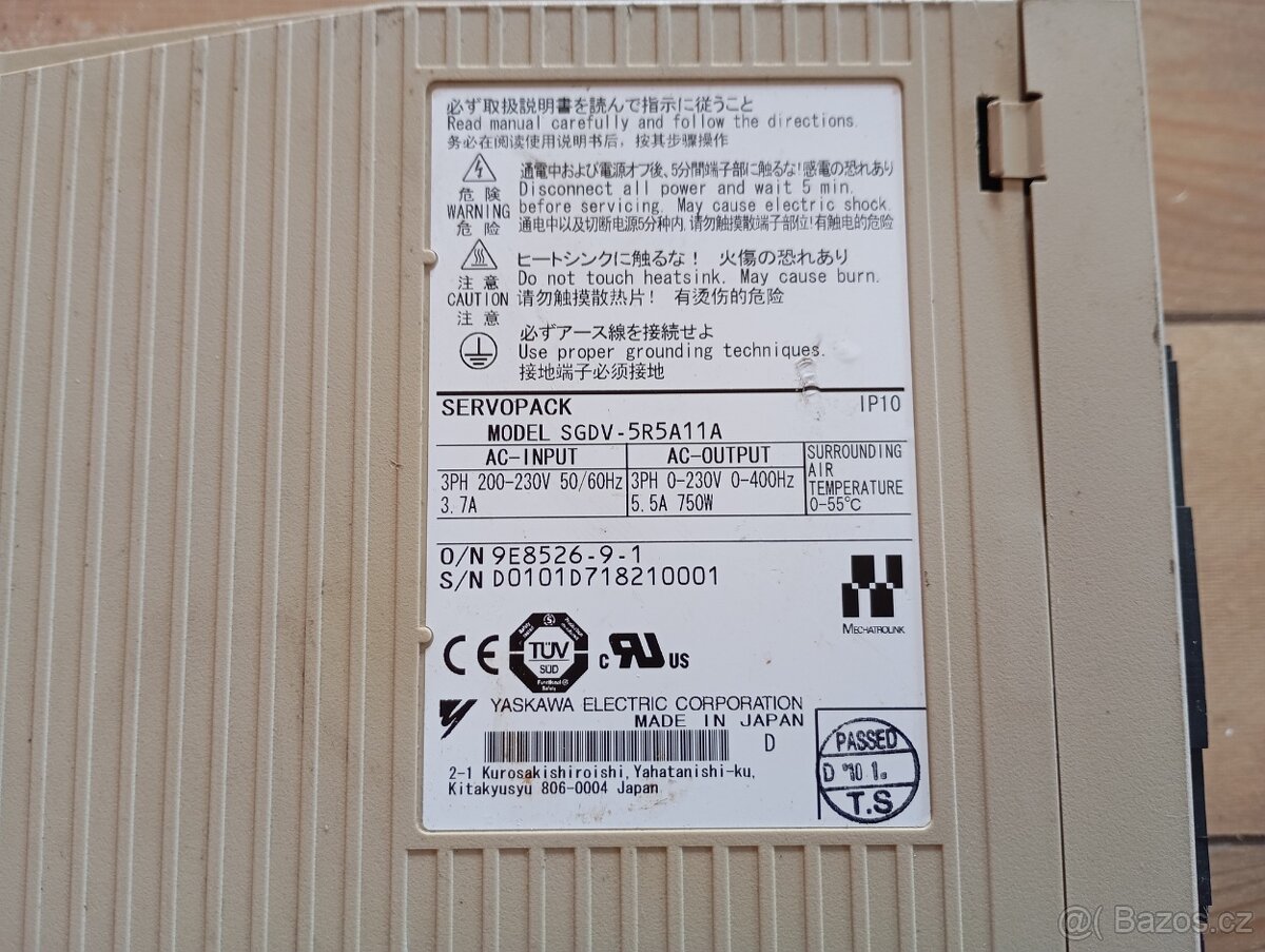 Servo měnič Yaskawa Sigma SGDV-5R5A11A - 4