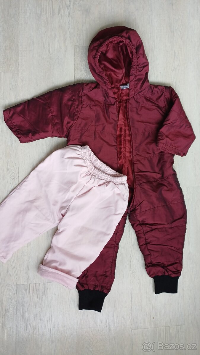 Zimní kombinéza a kalhoty vel. 74/80 - 4