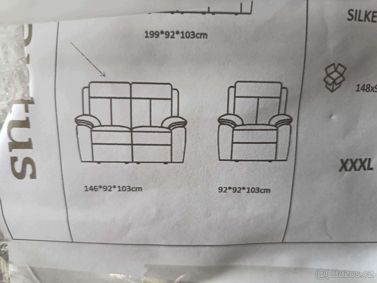 Kožená sedačka šedá - nová (orig zabalená) - 4