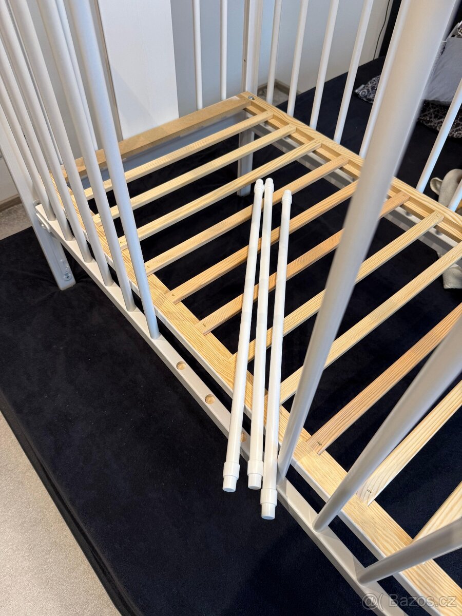Dětská postýlka se stahovací bočnicí - 4