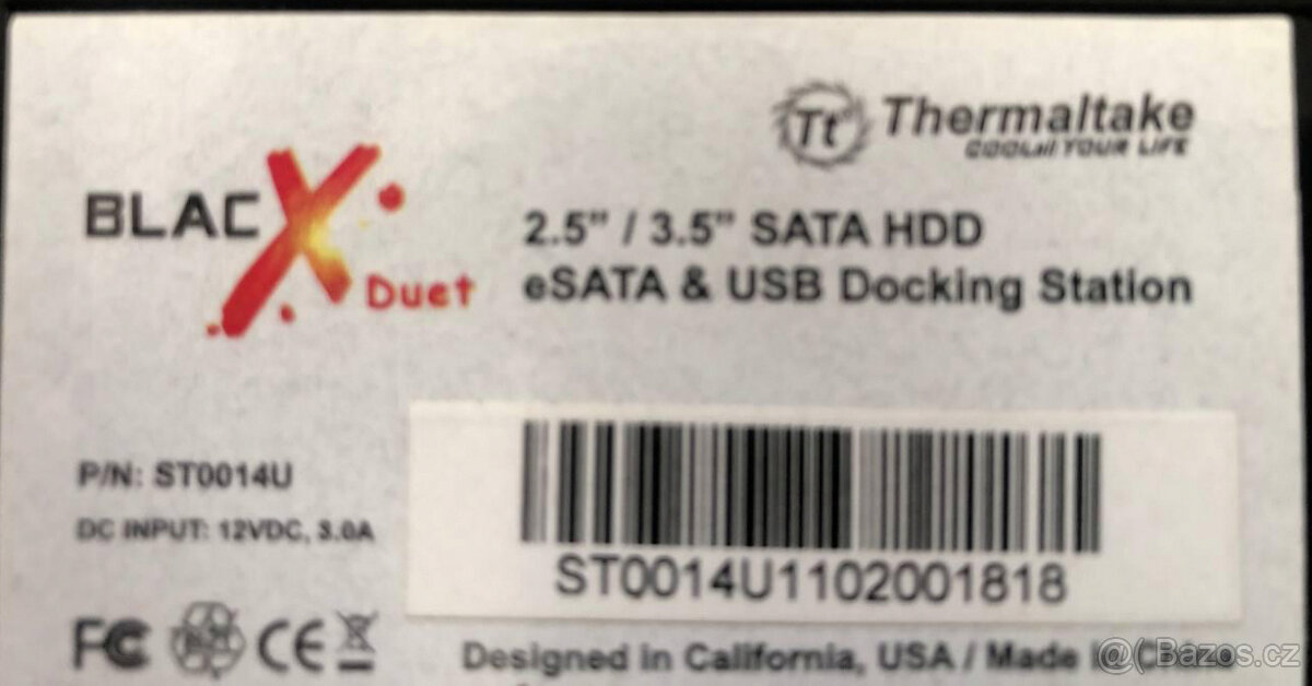 HDD/SSD dokovací stanice, Thermaltake BlackWidow eSata/USB - 4