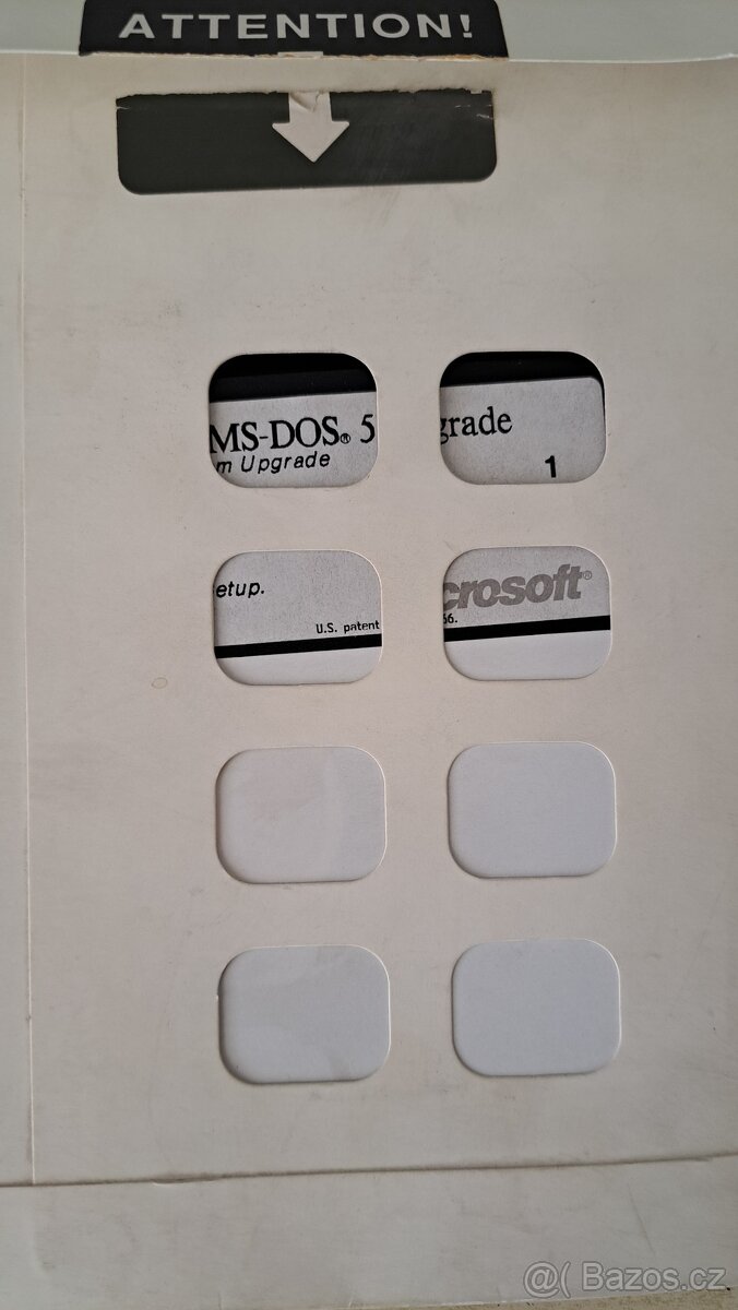 Historický software MS-DOS 5 na 5.25" disketách - 4