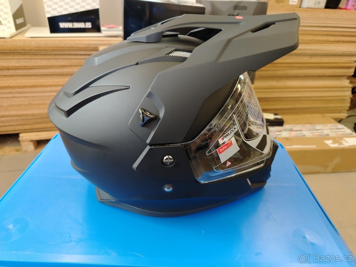 přilba IXS209 černá matná nová, velikost M - 4