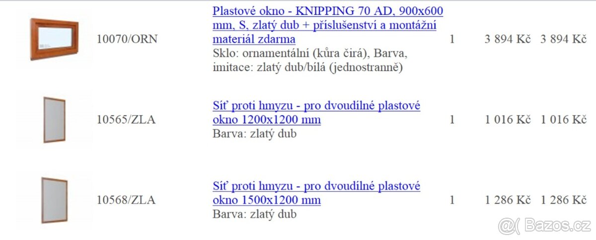 Okna, dveře, sítě do oken - 4