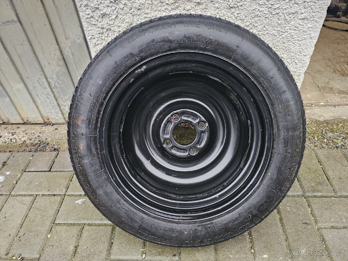 Dojezdové kolo - rezerva - 4x108 R15 - 4