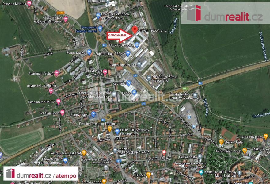 Pronájem, skladovací prostory, areál Otavan Třeboň a.s., ul. - 4