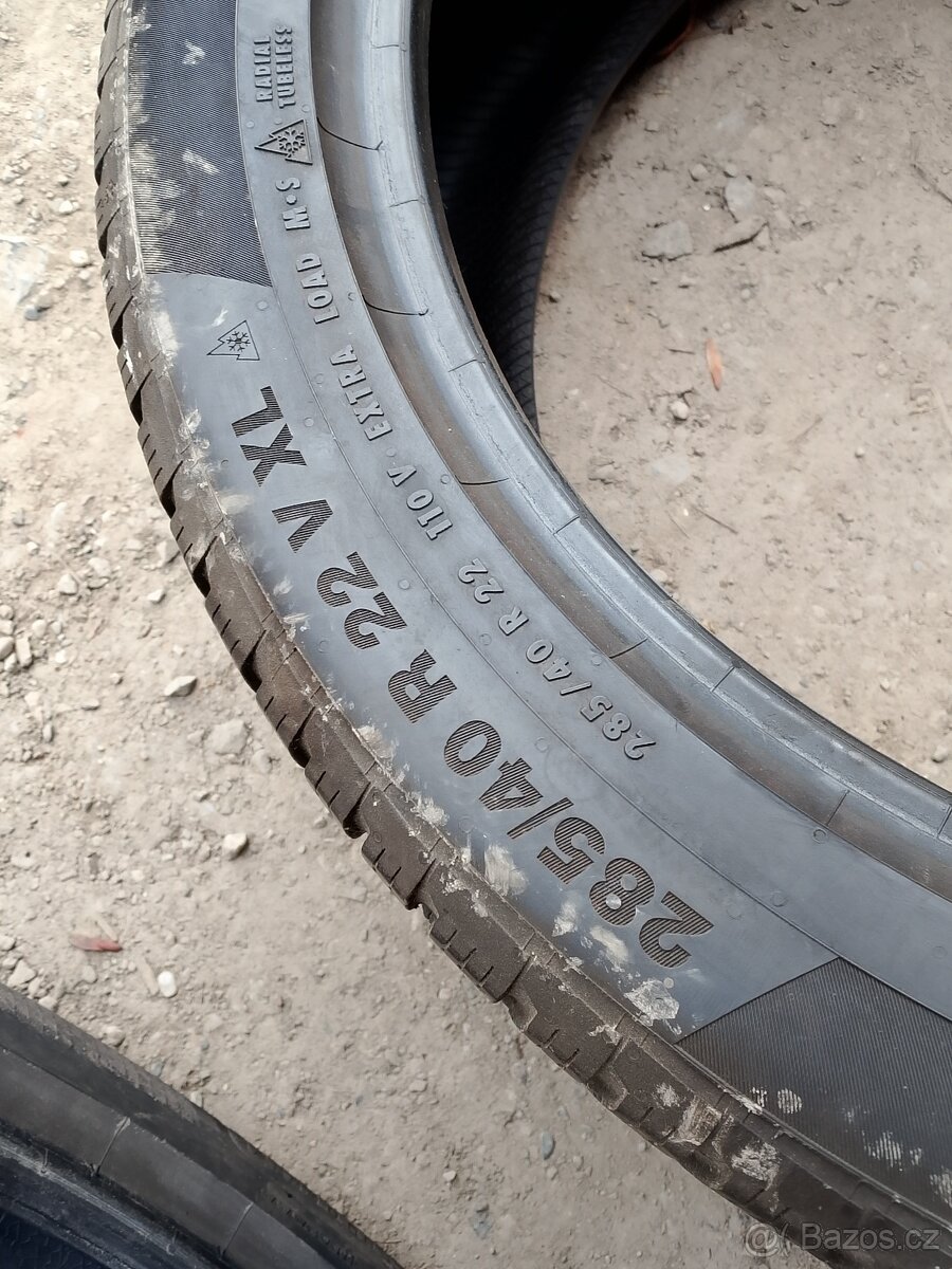 285/40/22 110v Continental - zimní pneu 2ks - 4