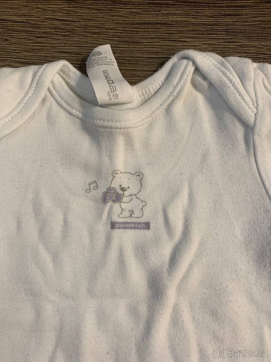 unisex bílé body C&A - 4