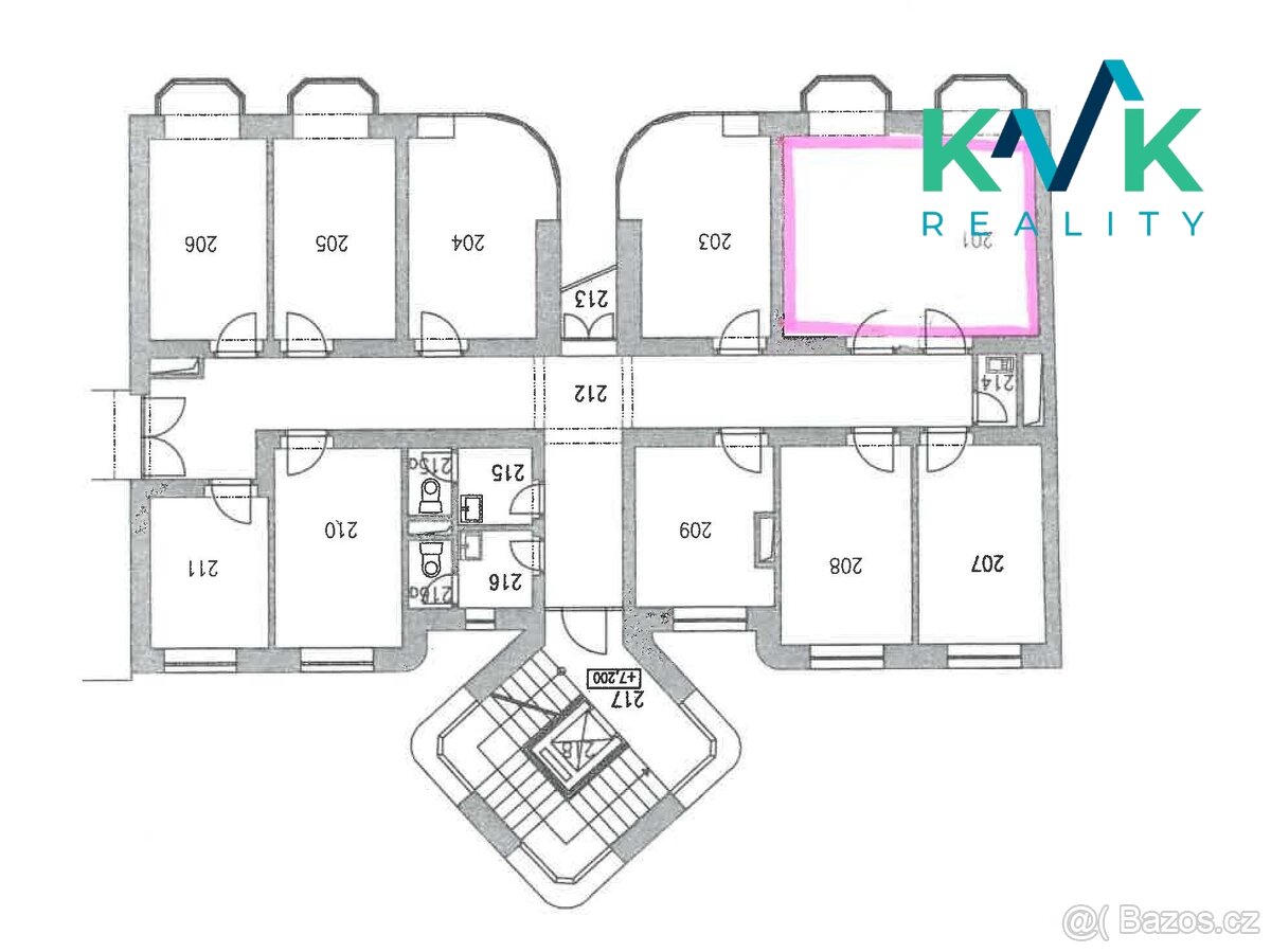 Pronájem kanceláře, 25 m2, Karlovy Vary - centrum - 4