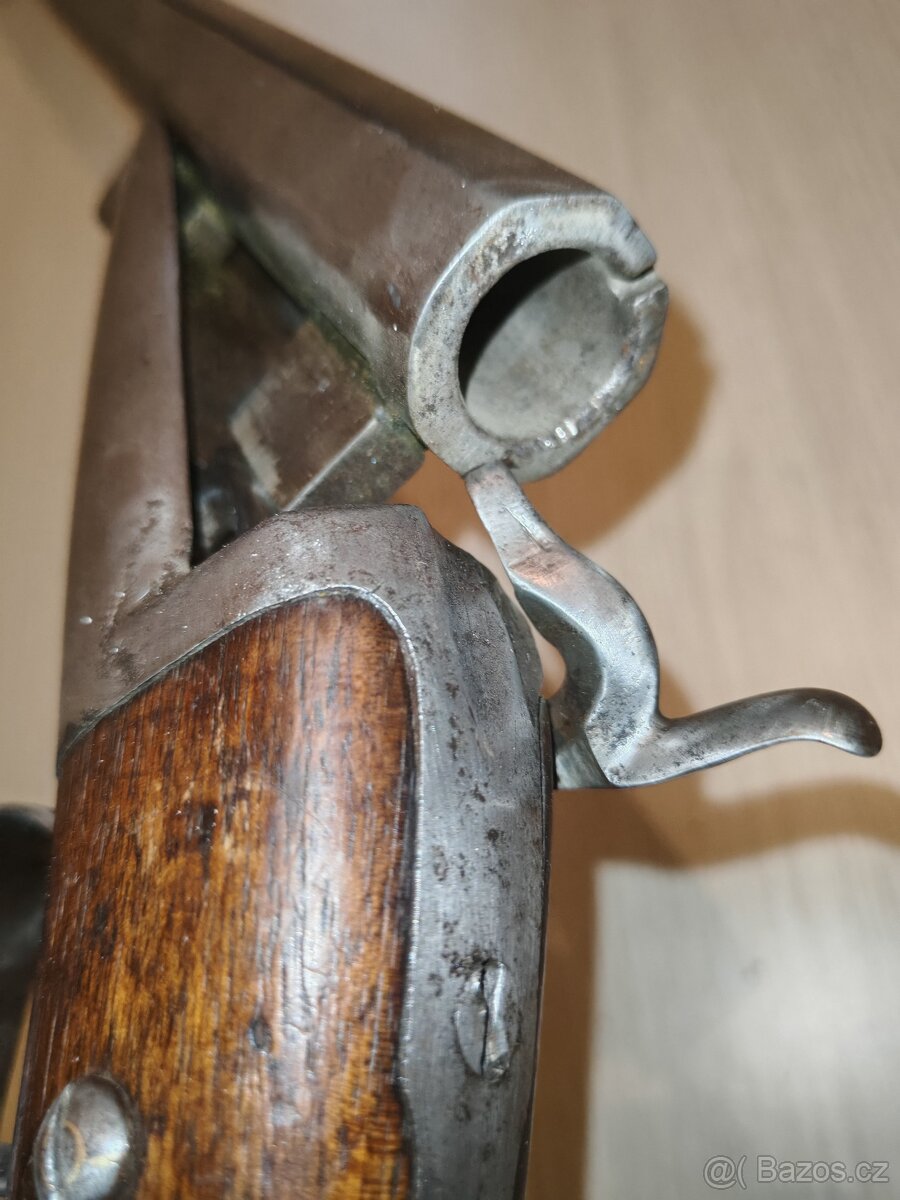 Historická jednohlavňová brokovnice - 4