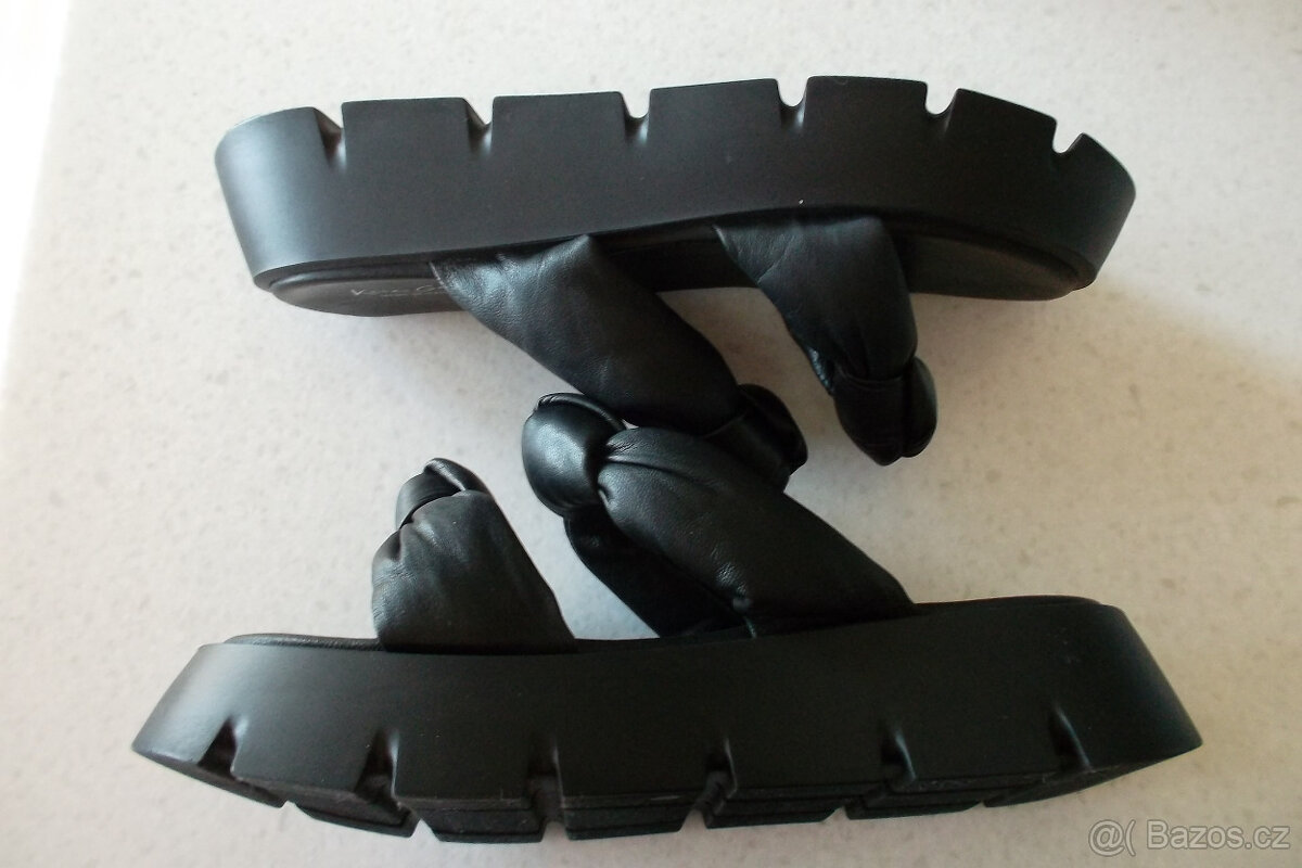 Kate Gray-NOVÉ kožené sandály/sandálky/pantofle, vel. 41-42 - 4