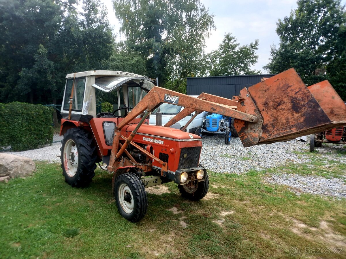 Zetor 4712, platné doklady, čelní nakladač, nové gumy - 4