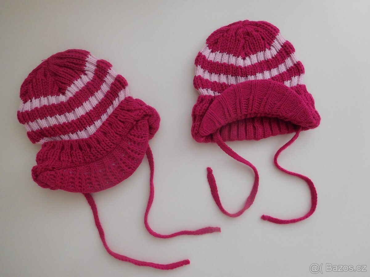 MIX Zimní čepice vel. 98/104/110/116/122/128, nákrčník 1-3 - 4