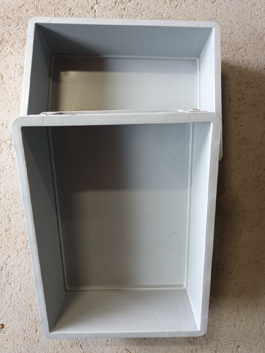 Euro přepravky 40x30cm šedé - 4